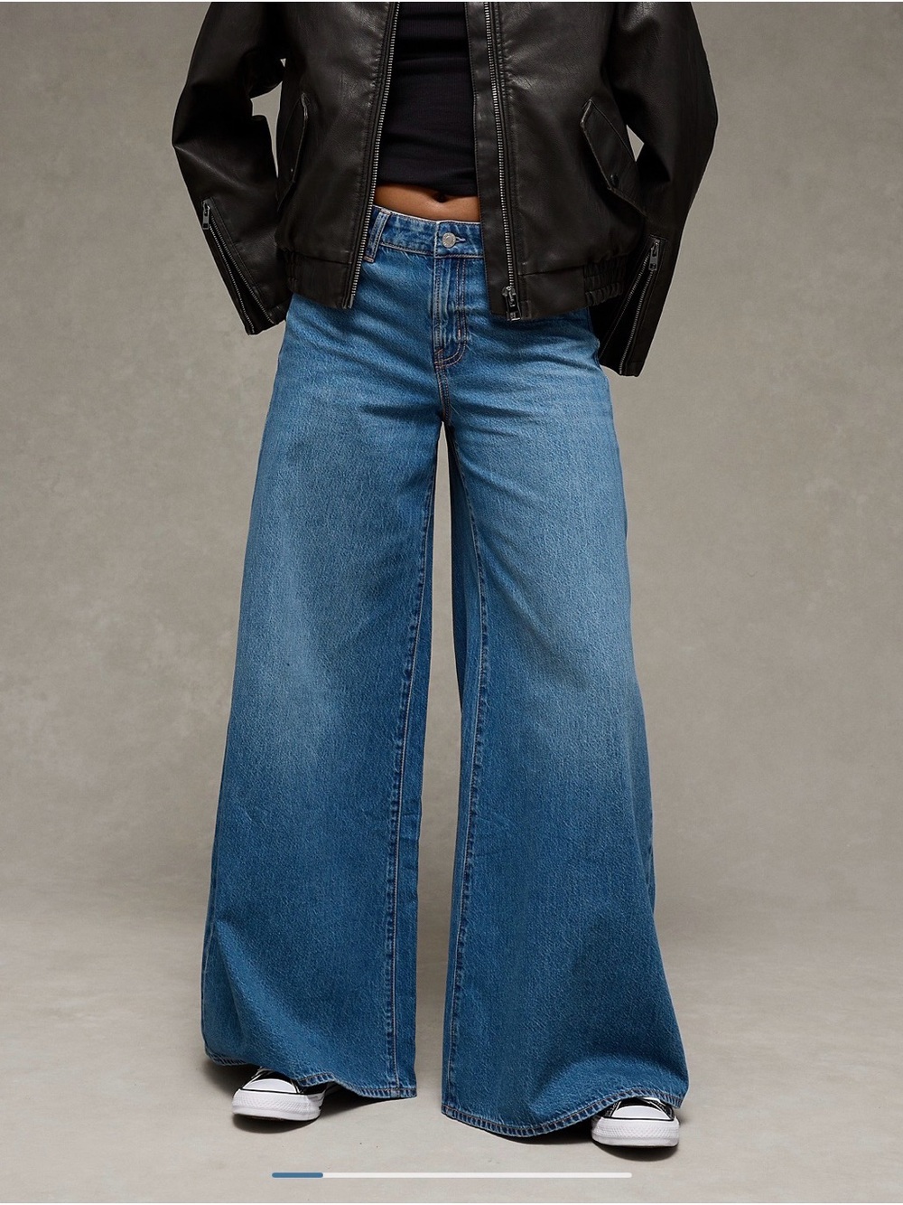 American Eagle Mid Rise Strigid A-Line Fit Jean